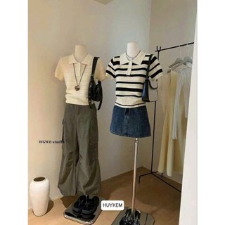Áo len kẻ ngang chất đẹp hàng QC