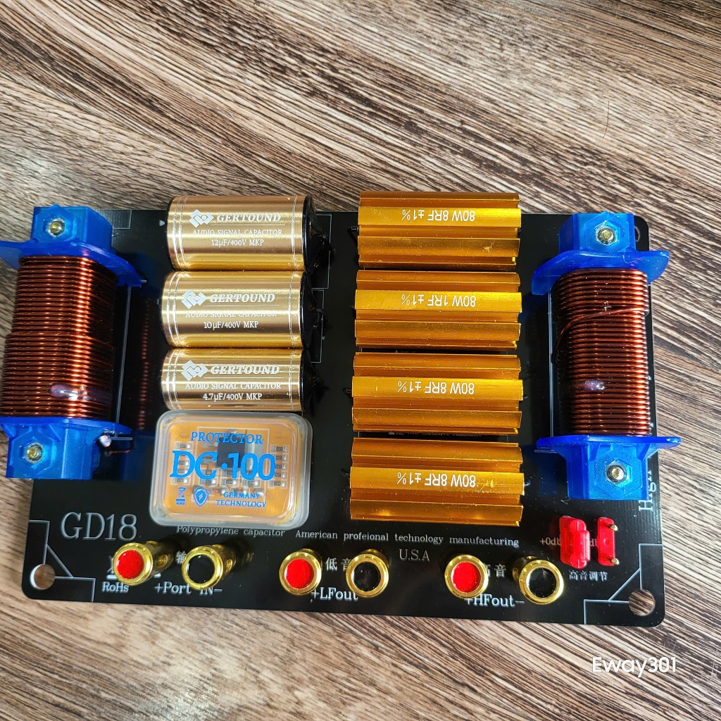 Mạch Phân Tần GD18 2 Đường Tiếng Công Suất Lớn | – Bảo Vệ Treble – DIY Loa Karaoke