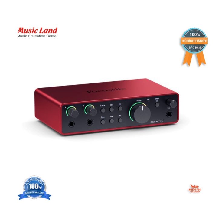 Sound Card Âm Thanh Focusrite Scarlett 2i2 Gen 4 Chính Hãng