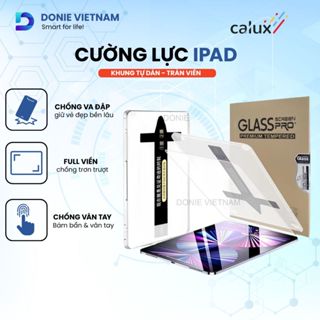 Kính Cường Lực Ipad Có Khung Cố Định Tự Dán Phủ Nano Tràn Viền Hạn Chế Bám Vân Tay Dành Cho Ipad Đủ Dòng C02