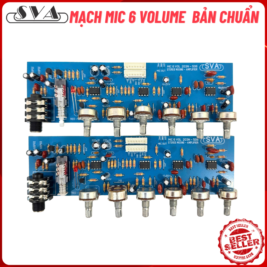 MẠCH MIC 6 VOLUME - KÈM DÂY