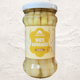 COUNTREE < Lọ TT TRẮNG 190g > MĂNG TÂY TRẮNG NGÂM NƯỚC MUỐI / TRUNG QUỐC / White Asparagus in Brine