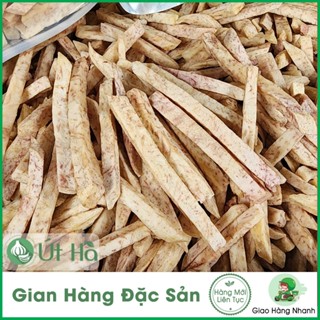 Khoai Môn Sấy Giòn Tự Nhiên Thơm Ngon Túi Zip 250G - Ăn Vặt Giòn Rụm Vị Bùi Đậm Đà - Út Hà Đặc Sản 