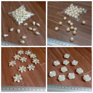 Hạt Chân Châu Nhựa, Hoa Nhựa – Trang Trí, Làm Hoa, Xỏ Dây, Trang Sức Handmade