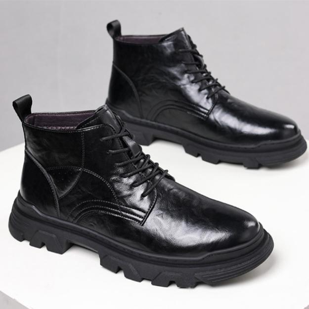 Giày Boot Nam cổ lửng (Ankle Boot) mang phong cách hiện đại, mạnh mẽ và cá tính GN490