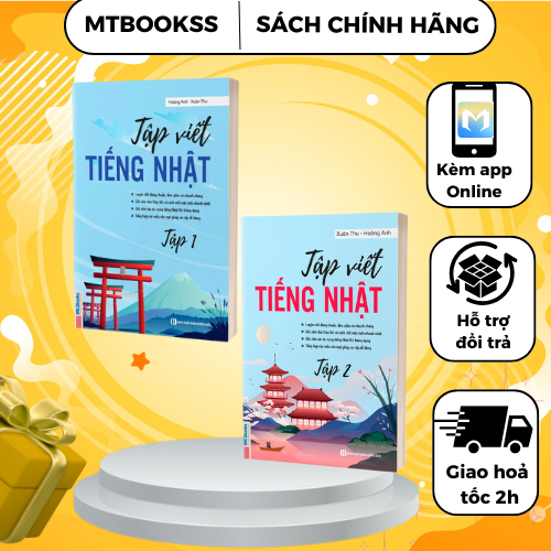 Sách - Combo Tập Viết Tiếng Nhật (Tập 1 + Tập 2)