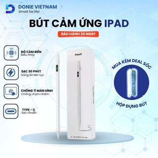 Bút Cảm Ứng iPad Evostylus Pencil Donievietnam Cảm Ứng Độ Nghiêng, Chống Tì Tay, Sạc Type-C B02