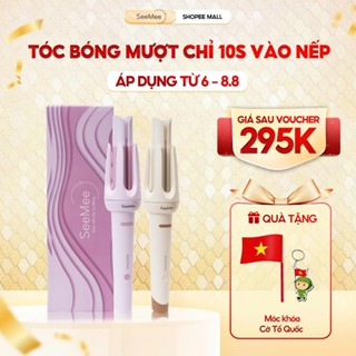[GIÁ 302K TẠI LIVE SHOP] Máy uốn tóc làm xoăn tự động SeeMee lớp phủ gốm sứ bảo vệ tóc tạo kiểu đường kính 32mm
