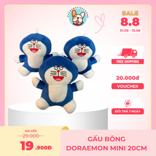 [Combo 10 con] Gấu Bông Mini Doraemon 20CM, Gấu Bông Mini Trang Trí Cabin Xe Oto Xe Tải Giá Siêu Rẻ