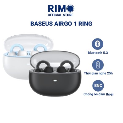 Tai nghe True Wireless Baseus Airgo 1 Ring Bluetooth 5.3 thiết kế Ergonomic sử dụng thoải mái