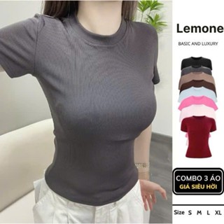 Áo Thun Nữ Baby Tee Trơn Đơn Giản, Basic Tee Form Ôm, Baby Tee Body Tôn Dáng MA811