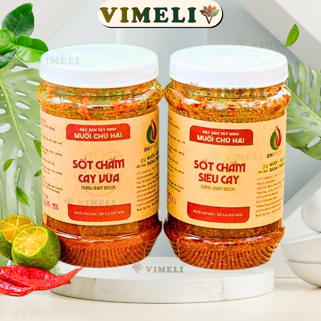 Muối Chấm Chú Hải Siêu Cay Đậm Vị - Muối Chú Hải Cay Vừa Chấm Hải Sản Trái Cây Đồ Nướng Bánh Tráng -