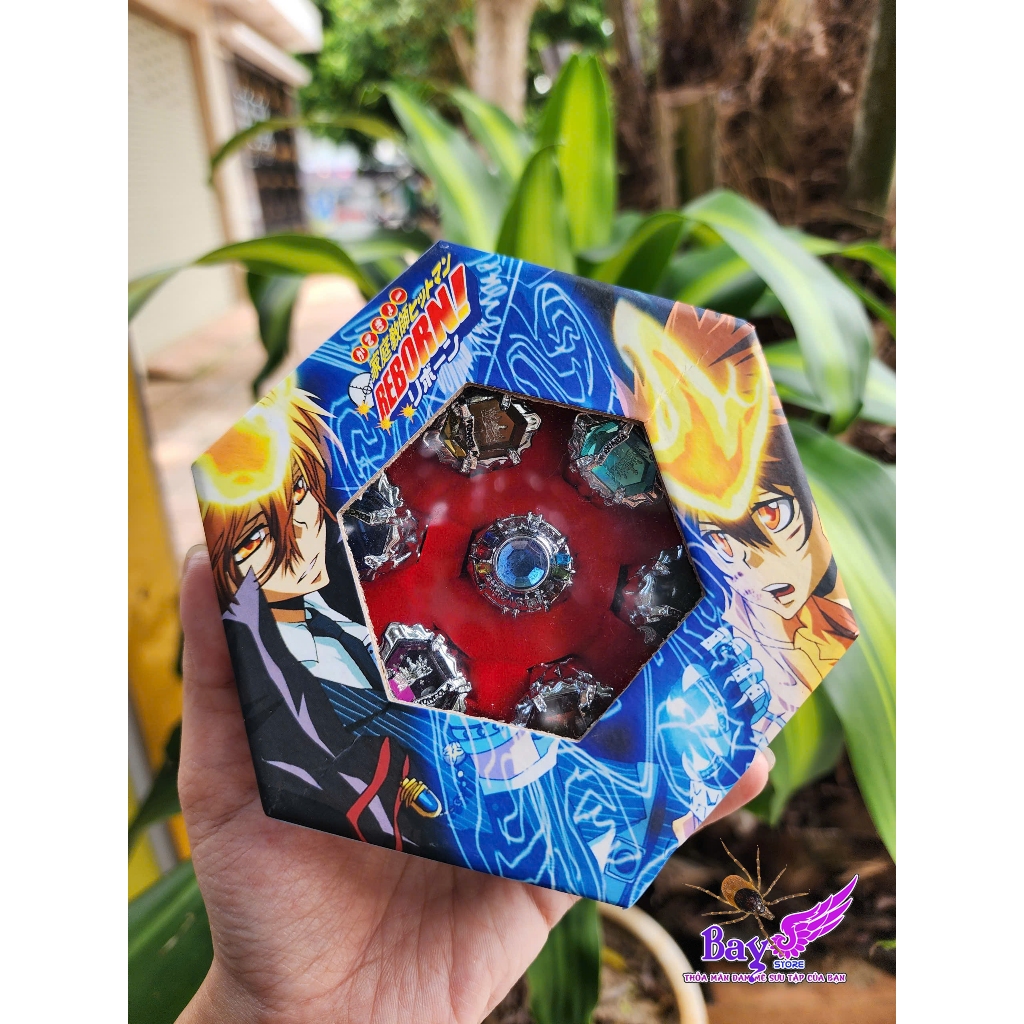 [ Full box ] Bộ nhẫn cosplay sưu tầm tổng hợp anime Naruto , Hitman Reborn , Dragon ball - Baystore