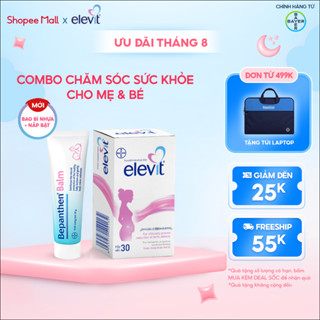 Combo Vitamin Bầu Elevit 30 Viên và Kem Chống Hăm Bepanthen Balm Dạng Kem Mỡ 30G