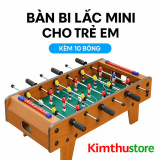  Bàn Bi Lắc Mini 6 Tay – Bàn Bóng Đá Mini Cho Gia Đình Trẻ Em – Đồ Chơi Thể Thao Vận Động Trong Nhà 
