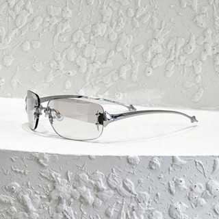  Mắt kính râm thời Trang y2k màu trắng xám HIP HOT BS HOUSE 