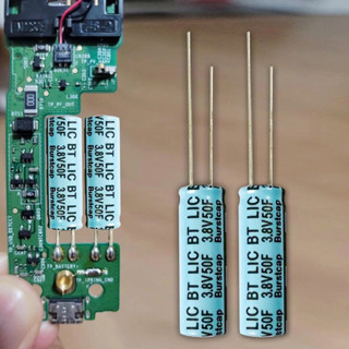  Thay tụ điện điều khiển TV SAMSUNG 3.8V 50F kích thước 8mm x 25mm 