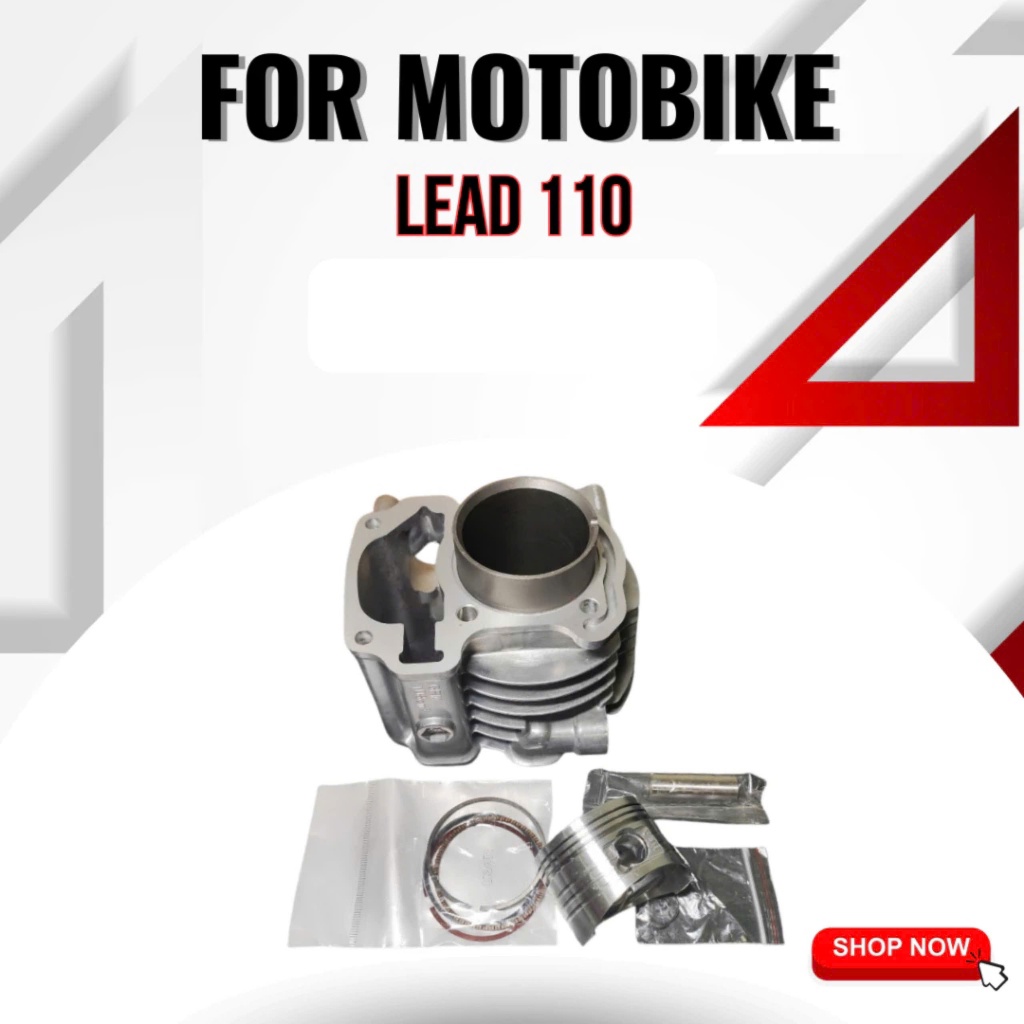 Bộ nòng (hơi) xylanh Lead 110 kèm xéc măng piston bạc