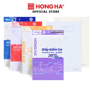 Tập Giấy Kiểm Tra Kẻ Ngang Hồng Hà Dành Cho Học Sinh Cấp 2/Cấp 3 - 4932/4933/4965/4971