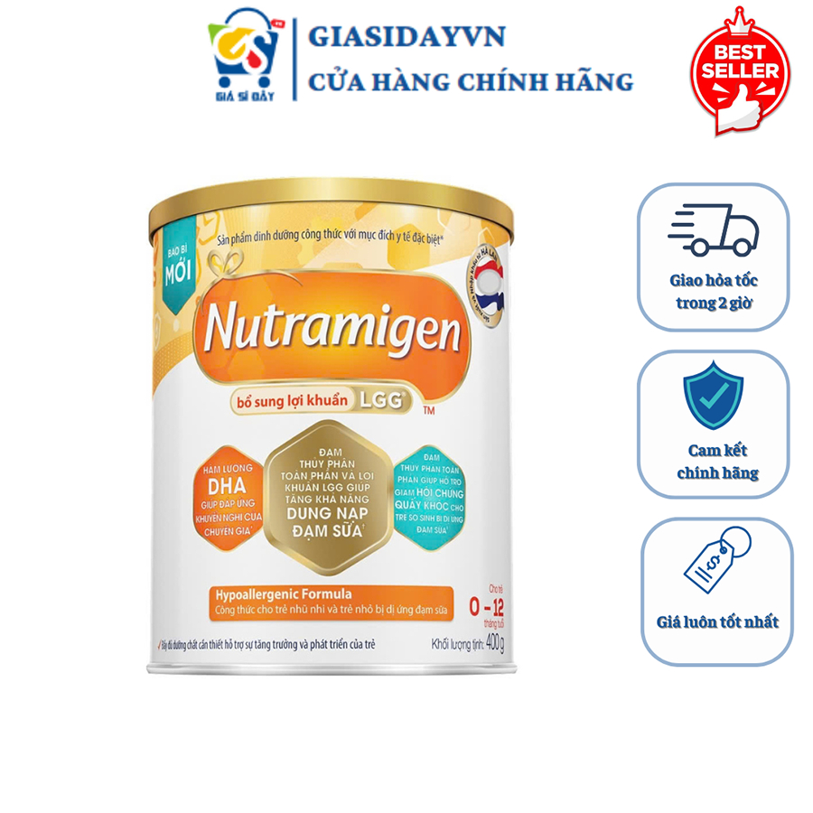 [Date 2027] Sữa Enfa Nutramigen 400g (0-1Y) Cho Trẻ Dị Ứng Đạm Bò - Sữa Bột Công Thức