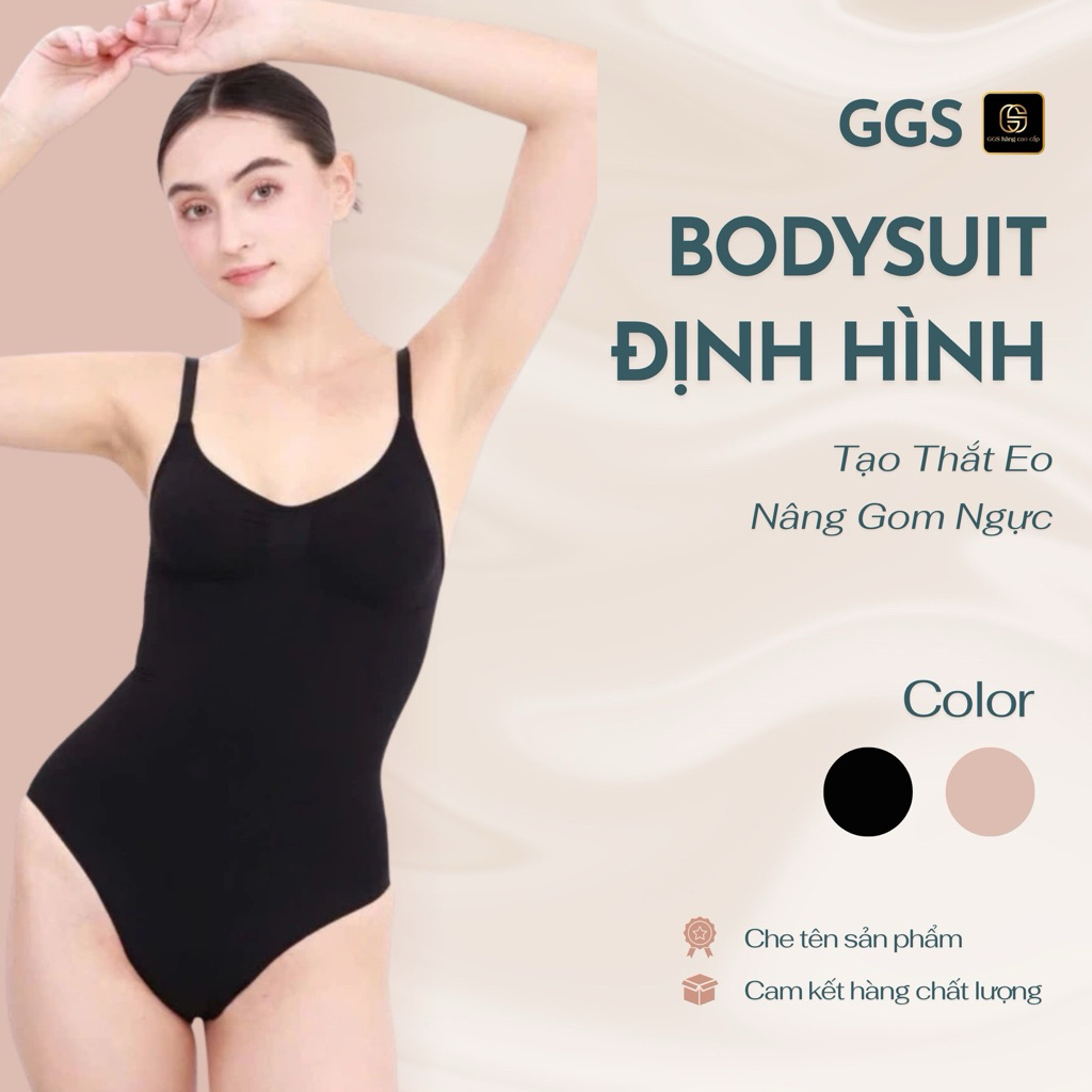 Bodysuit Gen Định Hình Toàn Thân Tạo Thắt Eo Nâng Gom Ngực bodysuit Shapewear GGS hàng cao cấp 2403