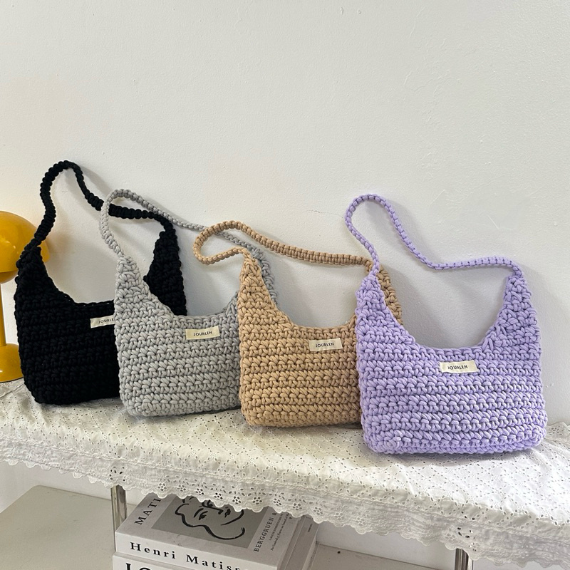 Túi len thủ công kẹp nách IZZY BAG - JOURLEN