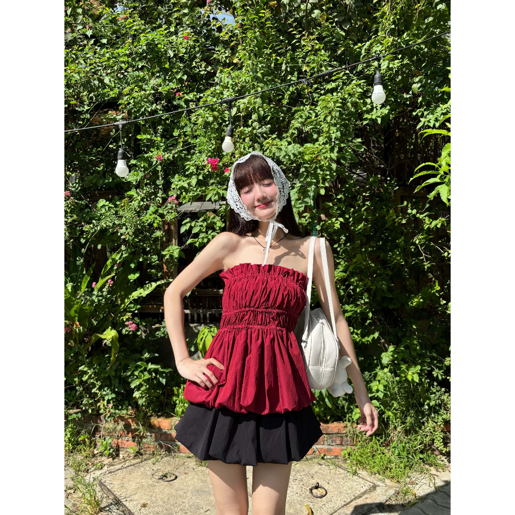 Chân Váy Bí Phồng MINHU CLOTHES Chân Váy Ngắn Lưng Chun Kèm Quần Bảo Hộ, Freesize và Bigsize [CV01] | BigBuy360 - bigbuy360.vn