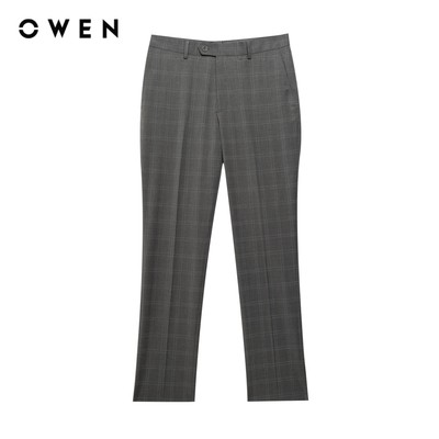 Owen - Quần tây Slim Fit QS252429 màu Xám nhạt chất liệu TR Spandex