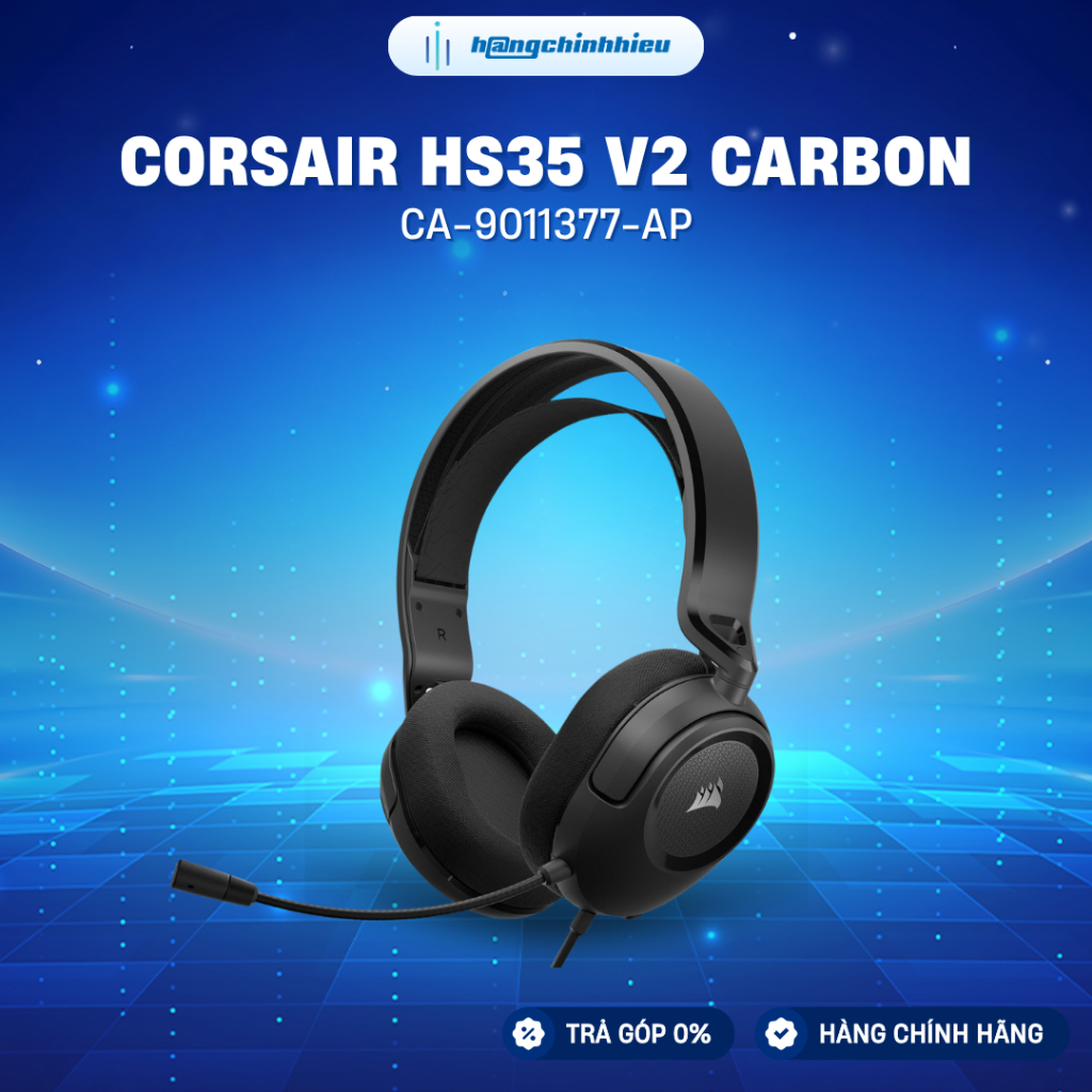 Tai nghe Corsair HS35 v2 Carbon | CA-9011377-AP