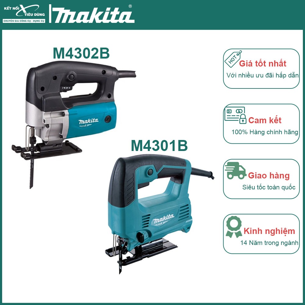 Máy cưa lọng Makita M4301B | M4302B - Công suất 450W | Kết Nối Tiêu Dùng