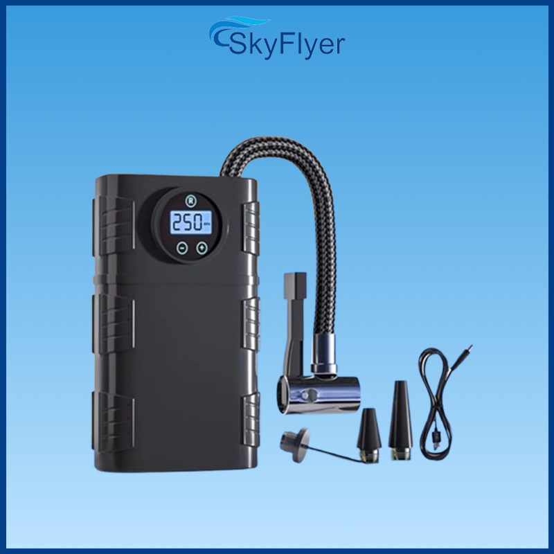 Bơm Xe Máy xe hơi xe đạp không dây Màn Hình Hiển Thị Kỹ Thuật Số màn hình lớn sạc USB,ngắt tự động,T