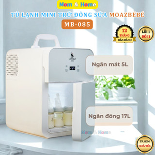 Tủ Lạnh Mini Trữ Đông Sữa Mẹ MoazBéBé MB-085 Dung Tích 22L, Ngăn Đông và Mát Riêng Biệt, BH 12 Tháng
