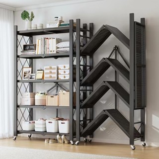  MIST Kệ Để Đồ Gấp Gọn Đa Năng 3 4 5 Tầng - Giá Để Đồ Nhà Bếp Nhà Tắm Xếp Gọn Có Bánh Xe Thép Cacbon 