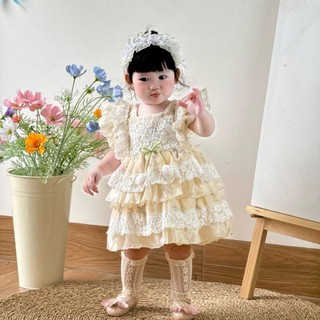  Váy Cánh Tiên Tơ Ren Thêu Tulip Xanh Kèm Tuban Và Quần Chip 5-12 Kg,Váy Cho Bé Gái Đầy Tháng Sinh Nhật Dự Tiệc 
