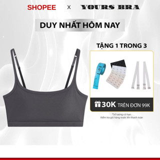 Áo lót nữ YOURS BRA, bra học sinh BR2323, áo cotton MỀM đệm mỏng nhẹ hở lưng sâu dáng chui