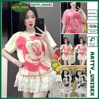 áo thun nam nữ unisex CHUỘT - áo phông from rộng tay lỡ - thời trang nam nữ