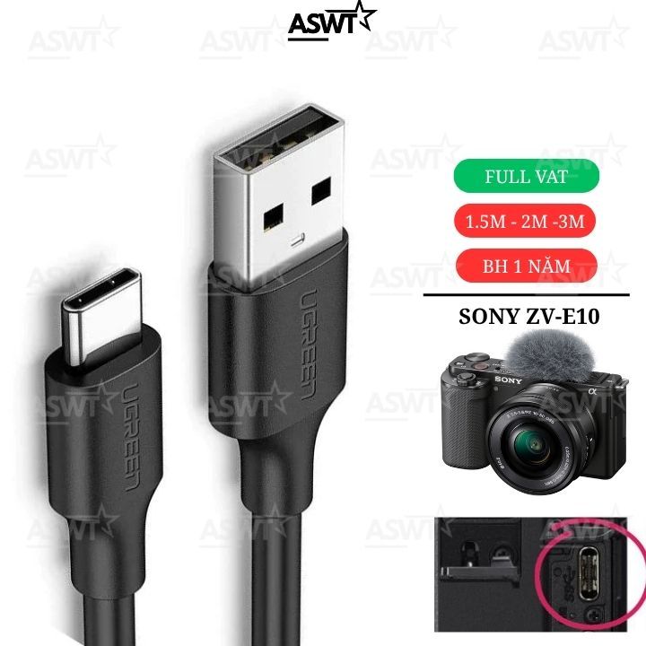 Dây USB livestream cho máy ảnh SONY ZV-E10 / ZV-E10 II / ZV-E10 mark II / ZVE10 - FULL VAT