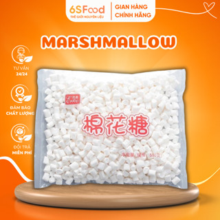 Kẹo Marshmallow trắng ERKO giảm ngọt, giảm 20% đường, Kẹo bấc trắng, kẹo bông gòn - 6SFOOD