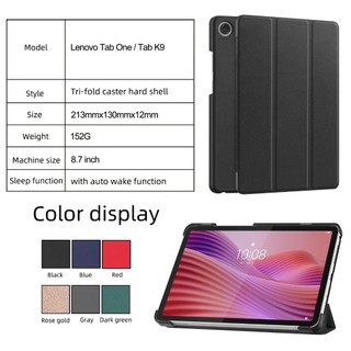[Ảnh Thật] Bao Da MTB Lenovo TAB ONE 8.7" 2025 / Tab K9 8.7 TB305FU Gấp 3 Khúc Lưng Cứng Có Nam Châm