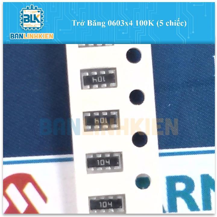 Bộ 15 chiếc Trở Băng 0603x4 (22R-100K)   BANLINHKIEN