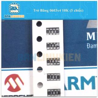 Bộ 15 chiếc Trở Băng 0603x4 (22R-100K)   BANLINHKIEN