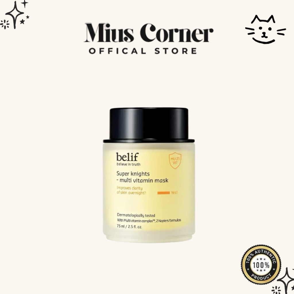 Mặt Nạ Ngủ Belif Super Knight Multi Vitamin Mask Mặt Nạ Belif Dưỡng Dáng, Phục Hồi Da 75ml