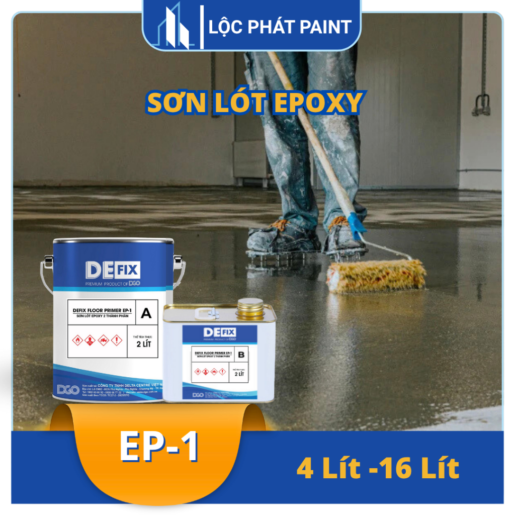 DEFIX - Sơn lót epoxy, Sơn lót sàn công nghiệp epoxy 2 thành phần