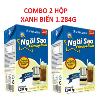 COMBO 2 HỘP - Sữa đặc Ngôi Sao Phương Nam xanh biển - Hộp 1284g