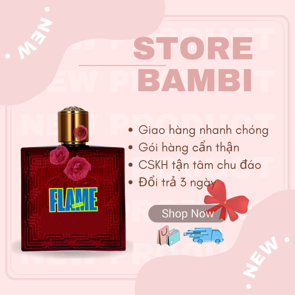 💖 𝘽𝘼𝙈𝘽𝙄 💖 Nước Hoa Chiết Nam 3ros Fl@m3 – Nồng nàn, cay ngọt gợi cảm 5ml | 10ml"