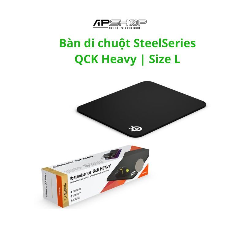 Bàn di chuột SteelSeries QCK Heavy | Size L | 63008 | Chính hãng.