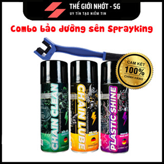 [Mẫu mới] Chai xịt vệ sinh sên, xích, bảo dưỡng, bôi trơn sên SPRAYKING dùng cho xe máy, xe mô tô sên phốt cao su s