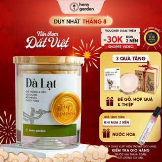 Nến Thơm Đất Việt Quà Tặng HENY GARDEN Thư Giãn Dễ Ngủ Với Mùi Hương Từ Địa Danh Việt Nam