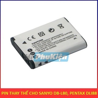 Pin thay thế SANY0 DB-L80 DBL80 tương thích với SANY0 Xacti DMX-CG10, DMX-CG100, DMX-CG102, DMX-CG10