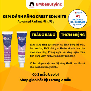 Kem đánh răng Crest 3D White làm trắng răng